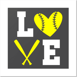 Softball Love Posters and Art